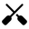 An illustration of rowing oars
